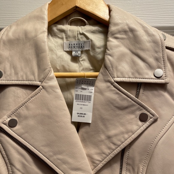 Barneys New York leather jacket. Brand new never worn. - Picture 2 of 3